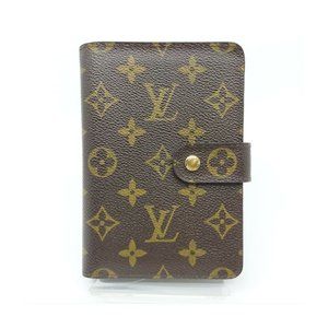 Authentic Louis Vuitton Monogram Porte Papier Planner Zip Wallet